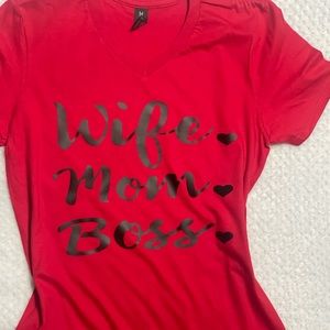 Wife ❤️Mom ❤️boss ❤️ T-Shirt